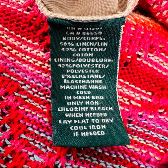 Lauren Ralph Lauren Rainbow Indian Blanket Aztec knitted Dress Sleeveless - Picture 6 of 6